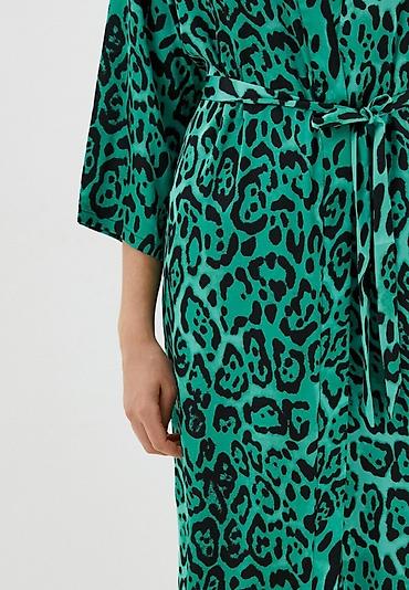 Халаты: Халат, Шелк, Китай, Леопардовый принт, XS, S, L — 8