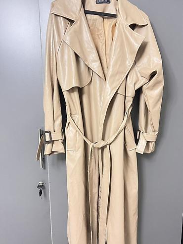 Плащ, Тренчкот, Лаковый, M, L, XL