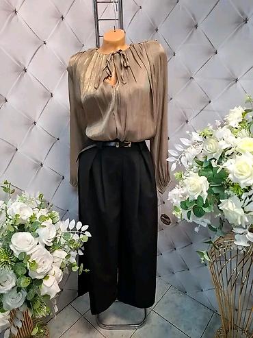 satenska majica: Ženska satenska bluza sa mašnom na dekolteu - Model: lepršava — 5