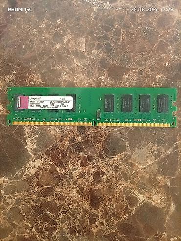 Оперативная память (RAM) для ПК: Kingston 2GB DDR2 1.8V 800MHz RAM satılır Heç bir problemi yoxdur — 1