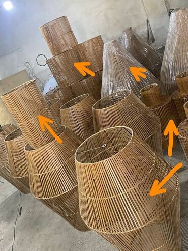 Люстры: Подвесные светильники и абажуры из нитей и джута - Дизайн: каскадные — 7