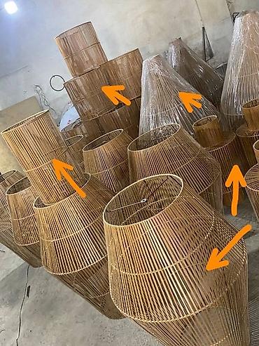 Люстры: Подвесной светильник из кистей (boho/эко-стиль) - Тип: потолочная — 8