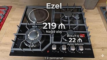 mətbəx qaz sobaları: Qaz plitəsi Stolüstü, 4 gözlü, Yeni — 3