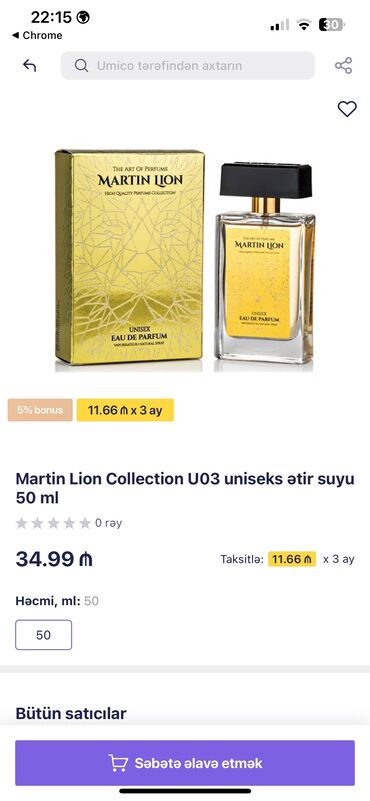 Ətriyyat: Bu məhsul satılır. Yarı qiymətinədi. Qoxusunu götürə bilmədiyim üçün
