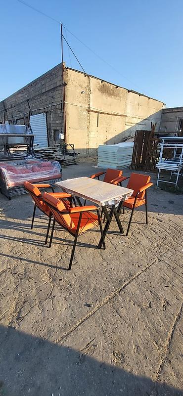 qoyun satis: Mətbəx üçün, Yeni, Açılmayan, Dördbucaq masa, 4 stul — 3