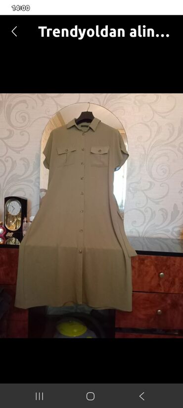 Köynək və bluzalar: Qadın üst geyimləri dəsti 1) Mavi bluz - Boş kəsim, rahat siluet - — 10