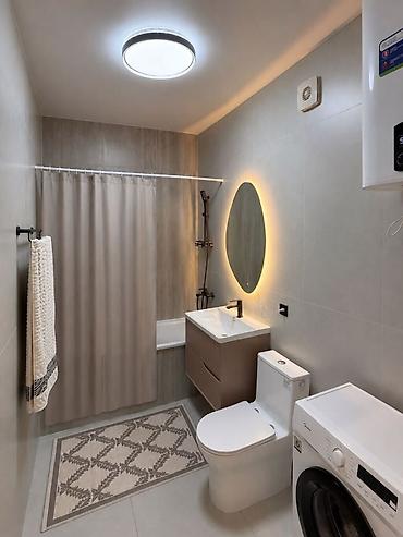 14: 2 комнаты, 63 м², Асанбай мкр Элитка, 14 этаж, Дизайнерский ремонт — 9