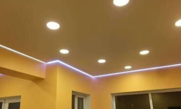 Натяжной потолок: Натяжной потолок Матовое, 3D потолки, Глянцевое Бесплатный замер, Гарантия, Монтаж — 9