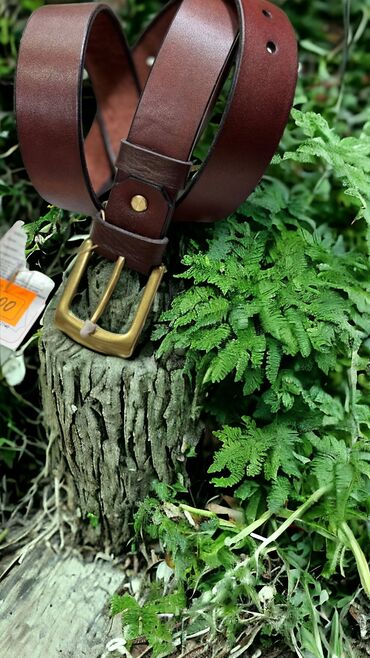 Ремни и пояса: Ремень из натуральной кожи. Толщина 3-4 мм. Длину подберем — 11