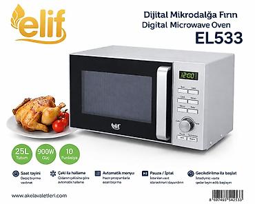 Mikrodalğalı soba Elif, Ayrıca dayanan, Mikrodalğalar ilə, rəng - Bej, Yeni