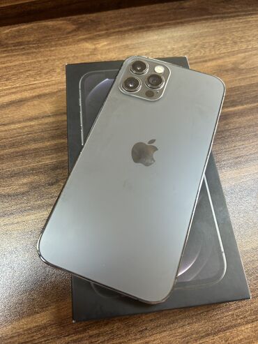 Apple iPhone: IPhone 12 Pro, 128 GB, Graphite, Barmaq izi, Face ID, Simsiz şarj