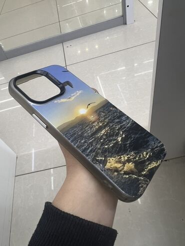 Чехлы: Чехол на iPhone 13pro с изображением морского пейзажа на закате и