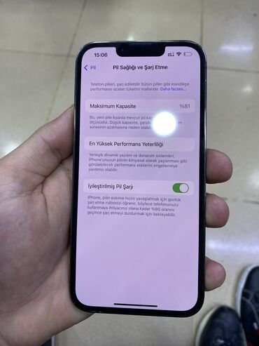 samsung 81: IPhone 13 Pro, 128 GB, Graphite, Sənədlərlə, Face ID, Simsiz şarj