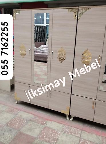 lovhe: Güzgülü paltar şkafı - Model: 3 qapılı, orta hissədə tam boy güzgü - — 5