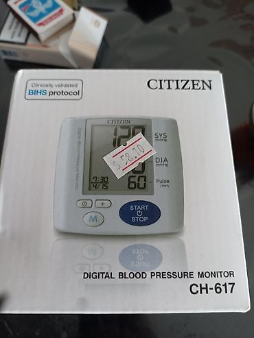Тонометры: CITIZEN CH-617 rəqəmsal qan təzyiqi monitoru - Model: CH-617 - Növ — 2