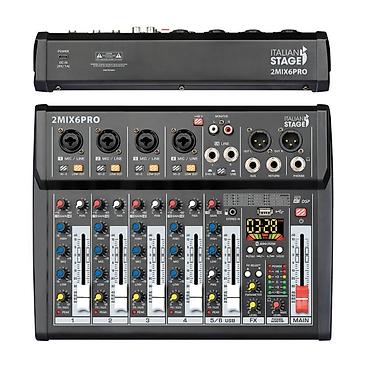 Italian Stage 2MIX6PRO – kompakt, çoxkanallı audio mikser