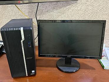 mana blok: Acer Veriton masaüstü kompüter və Acer monitor dəsti. Kompüter — 1