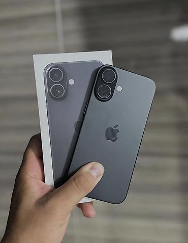 iphone qq: IPhone 16, 128 GB, Qara, Zəmanət, Simsiz şarj, Face ID — 1