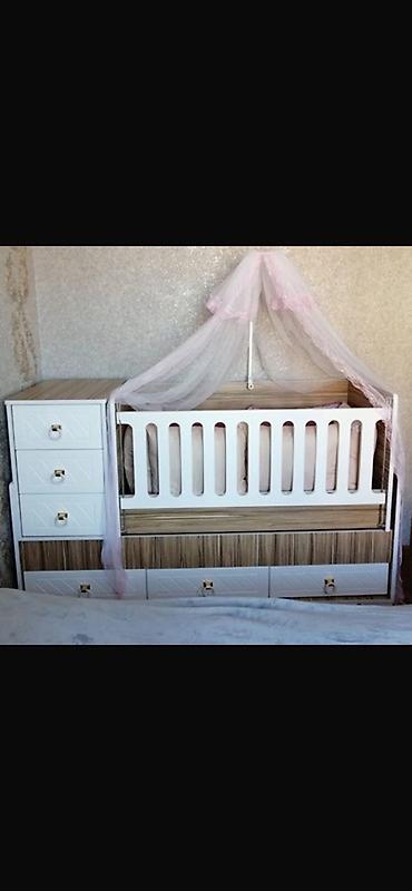 bamboo tekstil: Oğlan və qız üçün, Yeni, Dördbucaq, Beşik, Dəstsiz, Matras ilə, Yellənmə mexanizmi ilə — 1