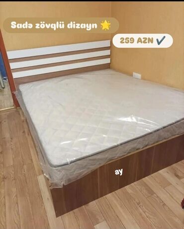 двухспальная кровать: 🛏 2 Nəfərlik Rahat Taxt 📐 Ölçü: 160×200 sm 🎁 Matras hədiyyə! 💸