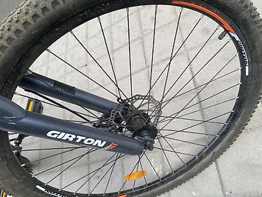 format velosiped: Горный велосипед GIRTON в серо-оранжевом цвете. Подходит для городских — 5