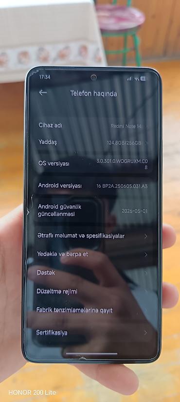 sony a 3: Redmi Note 14, 256 GB, rəng - Qara — 8