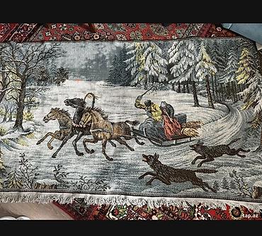 Картины и портреты: Dekorativ divar xalçası – qış mövzulu süjetli goblen

Qədimi xalça — 1