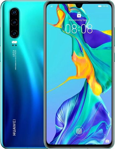 андроид хуавей: Huawei P30, Б/у, 128 ГБ, цвет - Голубой, 2 SIM