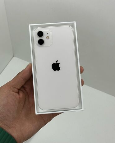 iphone xr телефон: IPhone 12, Колдонулган, 128 ГБ, Ак, Каптама, 79 %