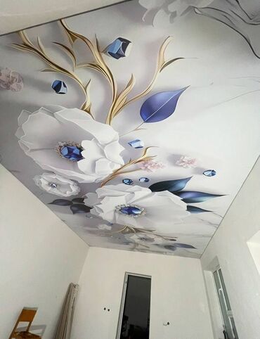 кухонные шкаф: Натяжные потолки под ключ - Варианты оформления: классические