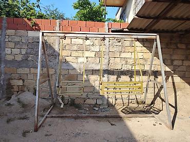 yellencek divan: Metall yelləncək dəsti – ikili - Karkas: möhkəm metal profildən — 2