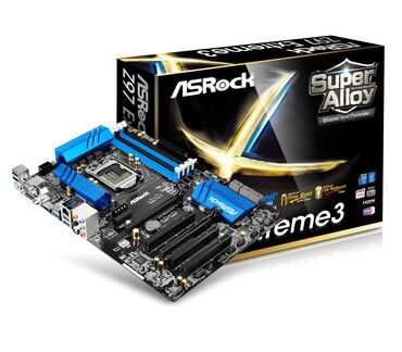 Материнские платы: Крутая Мат плата ASROCK Z97 Extreme3 4 слота озу. Панелька есть. Сокет