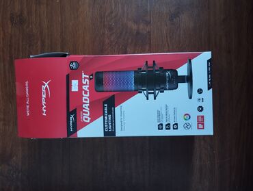 гарнитура с микрофоном: HyperX quadqast s микрофон