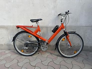 Городские велосипеды: Городской/треккинговый велосипед с низкой рамой, оранжевый — 2