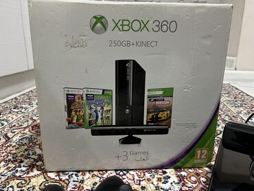 хbox 360: Продаю Xbox 360e+Kinect 250гб Прошитый читает нелицензионные диски