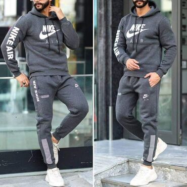 Trenerke: Komplet, Nike, bоја - Crna, Flis — 9