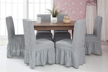 Posteljina: Rastegljive navlake za stolice sa karnerima šest komada paket cena — 5