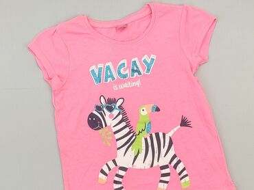 zara rozowe spodnie: T-shirt, KIK, 5-6 years, 110-116 cm, condition - Fair