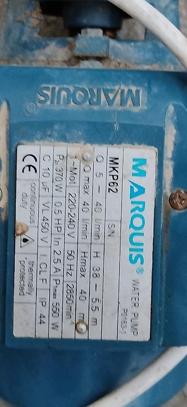 elektrik mişarlar: Marquis MKP62 su nasosu az islenib tam islekdir problemi yoxdur — 1