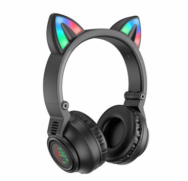 усилитель для высокоомных наушников: BOROFONE BO18 Cat ear беспроводные наушники, BT 5.0, батарея 400mAh