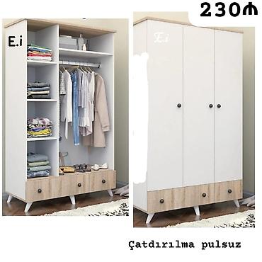 utu şkafı: *3 Qapılı Dolab 230Azn💥* ✔️Rəng seçimi var Ölçü 200x120x47 ✔️ *Şəhər — 1