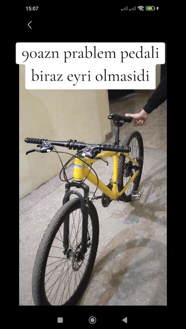 продаю велосипед: Salam tek problem pedal əyri olmasıdır 70Azn