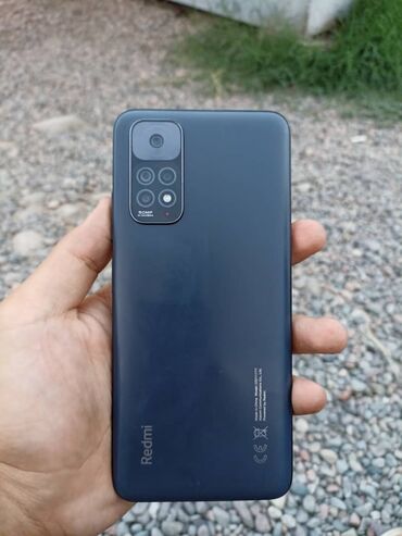 чехол редми 11: Redmi, Redmi Note 11, Колдонулган, 64 ГБ, түсү - Кара, 2 SIM
