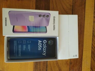 ucuz samsung telefon qiymetleri: Samsung Galaxy A05s, 128 ГБ, цвет - Розовый, Отпечаток пальца, Две SIM карты, Face ID