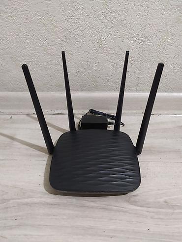 Модемы и сетевое оборудование: 2-диап. Wi-Fi роутер Tenda AC5. Стандарт WiFi5 AC1200. Отличное — 1