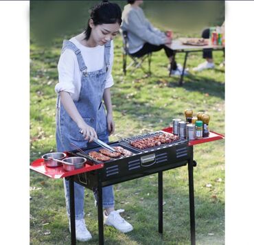 многофункциональный нож: Большой Складной Мангал + Барбекю Red BBQ Мангал подходит для жарки