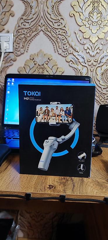 pulsuz iptv m3u: TOKQI M01 3-Oxlu Smartfon Gimbal Stabilizatoru - 3 oxlu — 1