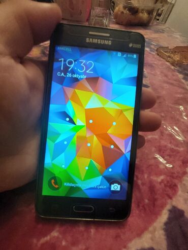 galaxy grand: Samsung Galaxy Grand Dual Sim, 8 GB, rəng - Boz, Sensor, İki sim kartlı