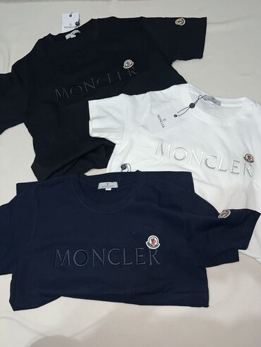 футболки больших размеров: Абсолютно новые футболки Moncler Черная-XL, белая-M, синяя-L Качество