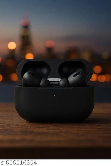 Qulaqcıqlar: Qara rəngli simsiz Bluetooth qulaqlıq və şarj qutusu. In-ear silikon — 2